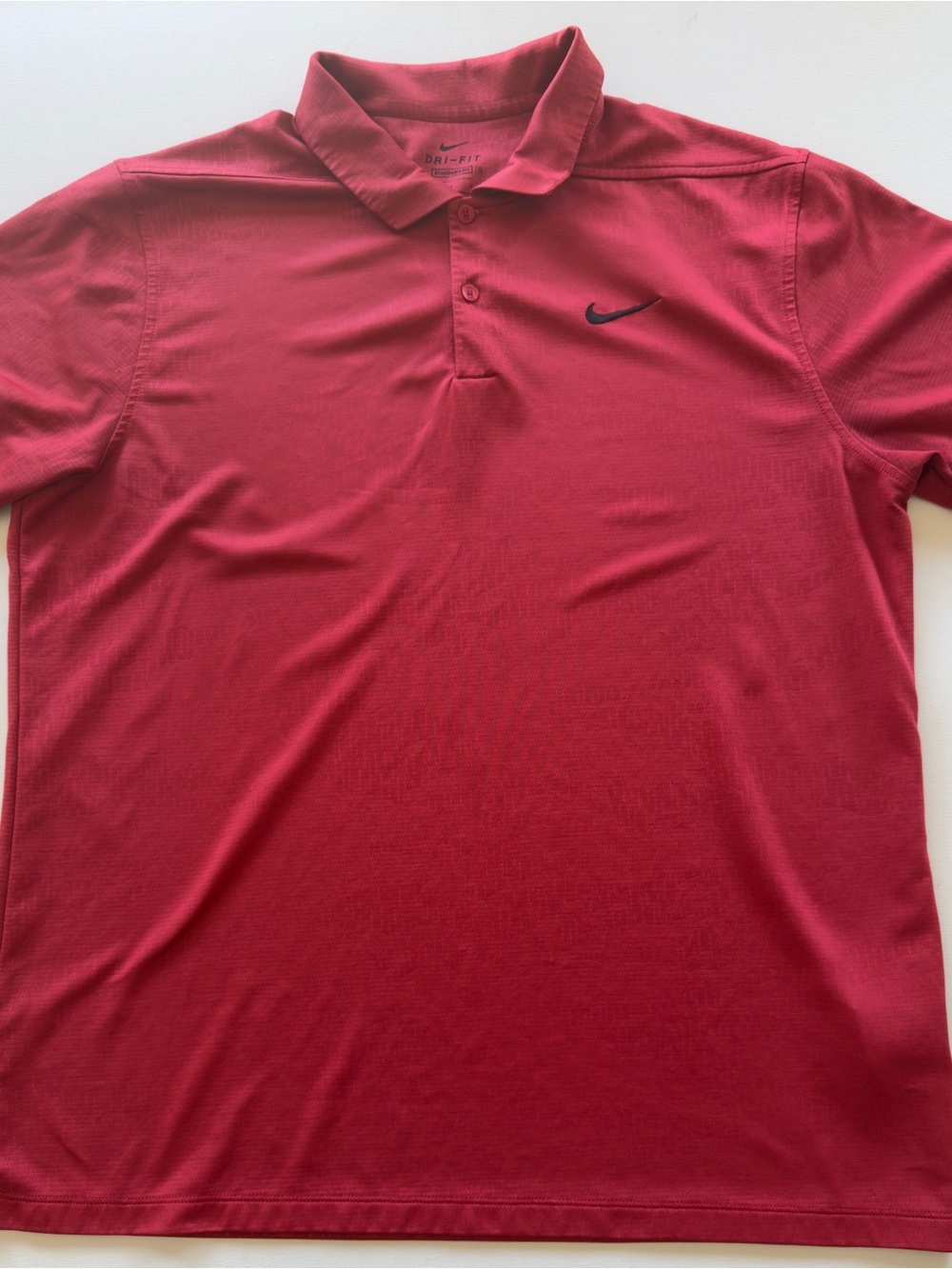 EUC Nike Men's Dri-FIT Red Polo Shirt Size Large (M)